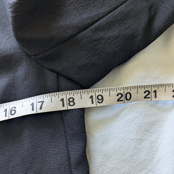 Aritzia Babaton Black Blazer Keith Japanese Fabric Jacket Open Blazer Pockets 8 - Picture 9 of 10
